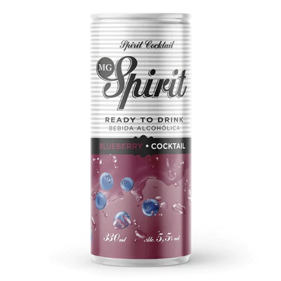 Coctel Lata Mg Spirit Blueberry  330Cc 5.5Gr