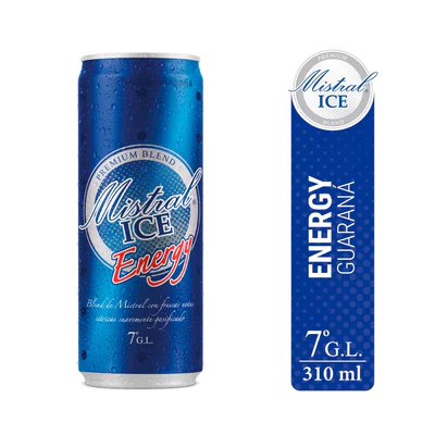 Pisco Mistral Ice Energy Lata 310Cc. 4Pcx6  7G.