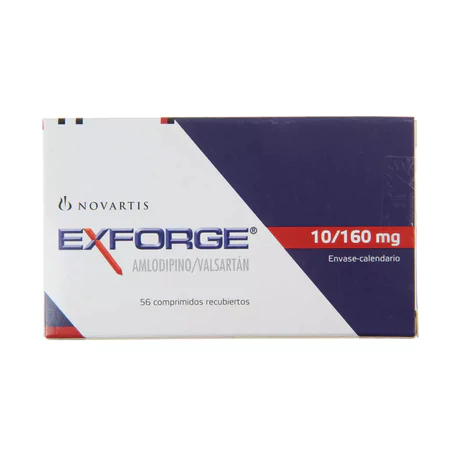 EXFORGE 10/160 AMLODIPINO / VALSARTAN 56 COMPRIMIDOS RECUBIERTOS