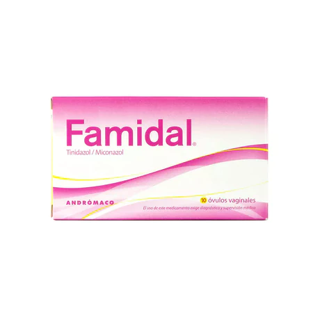 FAMIDAL MICONAZOL / TINIDAZOL 10 Í“VULOS VAGINALES
