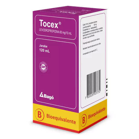 TOCEX (B) LEVODROPROPIZINA 60MG/10ML JARABE 120ML