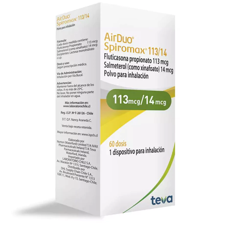AIRDUO SPIROMAX 113/14 POLVO INHALACIÓN 60 DOSIS