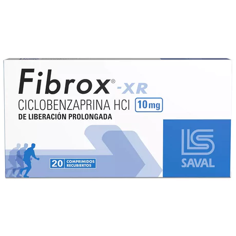 FIBROX XR CICLOBENZAPRINA 10MG 20 COMPRIMIDOS RECUBIERTOS