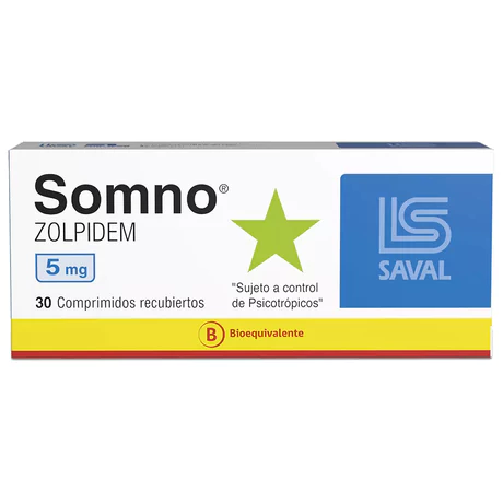 SOMNO (B) ZOLPIDEM 5MG 30 COMPRIMIDOS RECUBIERTOS