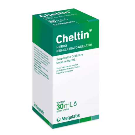 CHELTIN GLICINATO FERROSO 6MG/ML ORAL GOTAS 30ML