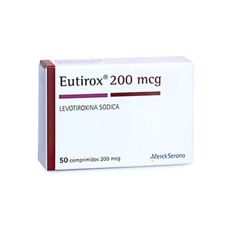 EUTIROX (R) LEVOTIROXINA 200MCG 50 COMPRIMIDOS
