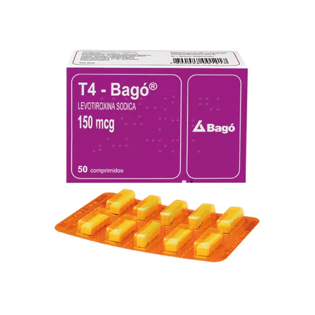 T4 - BAGÓ (B) LEVOTIROXINA 150MCG 50 COMPRIMIDOS