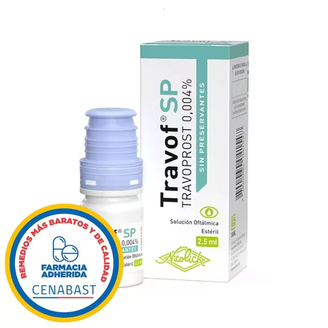 TRAVOF SP (R) TRAVOPROST 0.004% SOLUCIÓN OFTÁLMICA 2.5ML - CENABAST