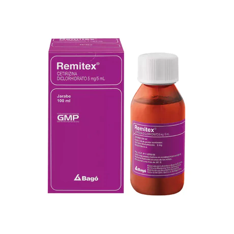 REMITEX (B) CETIRIZINA 5MG/5ML JARABE 100ML