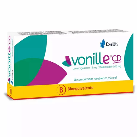 VONILLE CD (B) LEVONORGESTREL / ETINILESTRADIOL 28 COMPRIMIDOS RECUBIERTOS