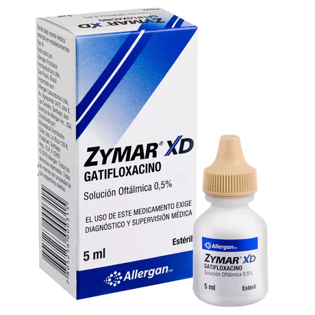 ZYMAR XD GATIFLOXACINO 0.5% SOLUCIÓN OFTÁLMICA 5ML
