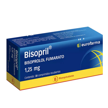 BISOPRIL BISOPROLOL 1.25MG 30 COMPRIMIDOS RECUBIERTOS