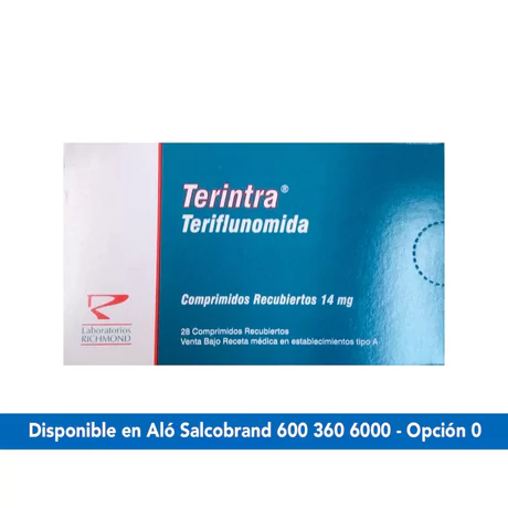 TERINTRA TERIFLUNOMIDA 14MG 28 COMPRIMIDOS RECUBIERTOS