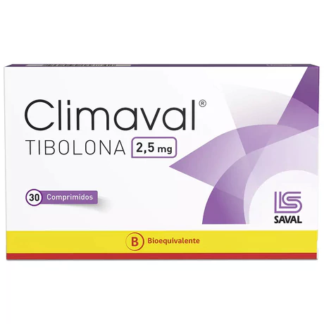 CLIMAVAL (B) TIBOLONA 2.5MG 30 COMPRIMIDOS