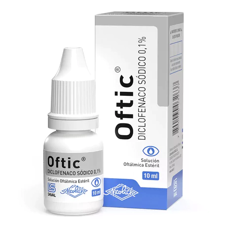 OFTIC DICLOFENACO SÓDICO 0.1% SOLUCIÓN OFTÁLMICA 10ML
