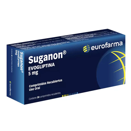 SUGANON EVOGLIPTINA 5MG 30 COMPRIMIDOS RECUBIERTOS