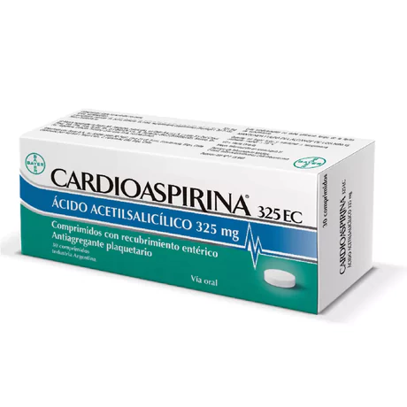 CARDIOASPIRINA 325 EC 30 COMPRIMIDOS RECUBIERTOS