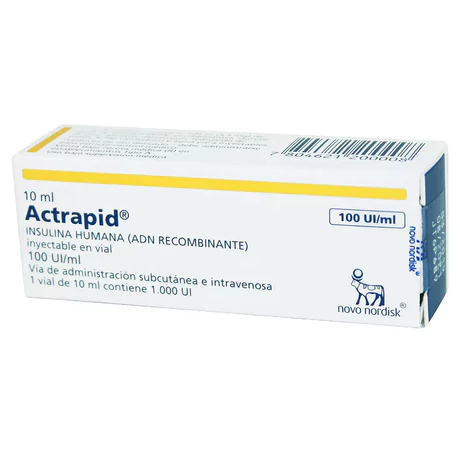 ACTRAPID HM 100UI/ML 10ML X1 FRASCO-AMPOLLA