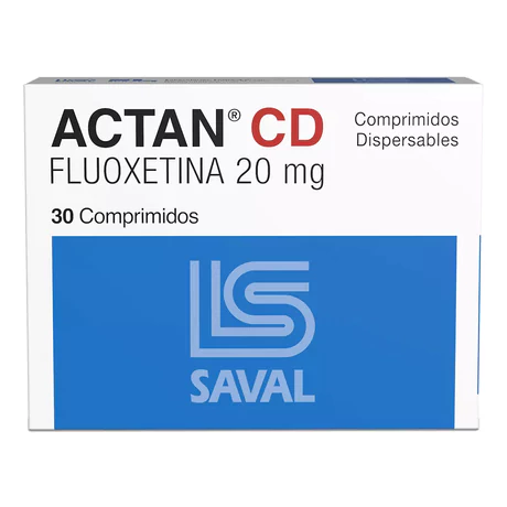 ACTAN-CD FLUOXETINA 20MG 30 COMPRIMIDOS DISPERSABLES