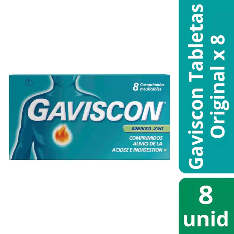 GAVISCON 8 COMPRIMIDOS MASTICABLES