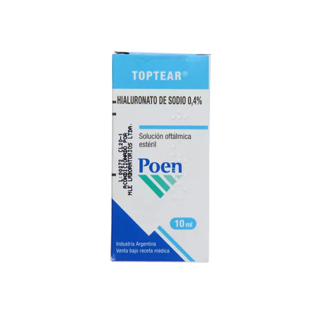 TOPTEAR HIALURONATO SÓDICO 0.4% SOLUCIÓN OFTÁLMICA 10ML