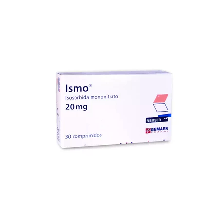 ISMO (R) ISOSORBIDA MONONITRATO 20MG 30 COMPRIMIDOS