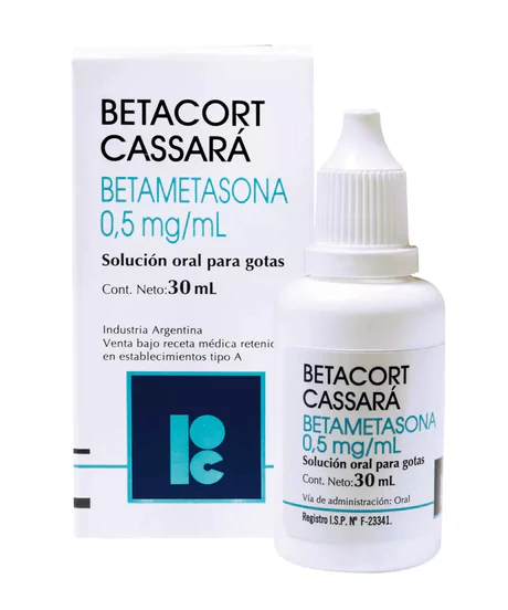 BETACORT CASSARÁ (B) BETAMETASONA 0.5MG/ML ORAL GOTAS 30ML