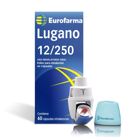 LUGANO 12/250 INHALACIÓN POLVO 60 CÁPSULAS