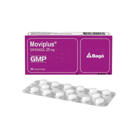 MOVIPLUS DIFENIDOL 25MG 30 COMPRIMIDOS