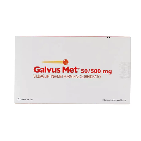GALVUS MET 50/500 VILDAGLIPTINA / METFORMINA 56 COMPRIMIDOS RECUBIERTOS
