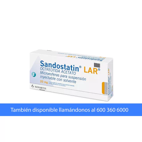 SANDOSTATIN LAR OCTREOTIDA 20MG 1 AMPOLLA