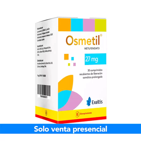 OSMETIL (B) METILFENIDATO 27MG 30 COMPRIMIDOS PROLONGADOS