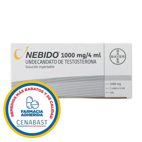 NEBIDO TESTOSTERONA 1000MG/4ML INYECTABLE 1 VIAL - CENABAST