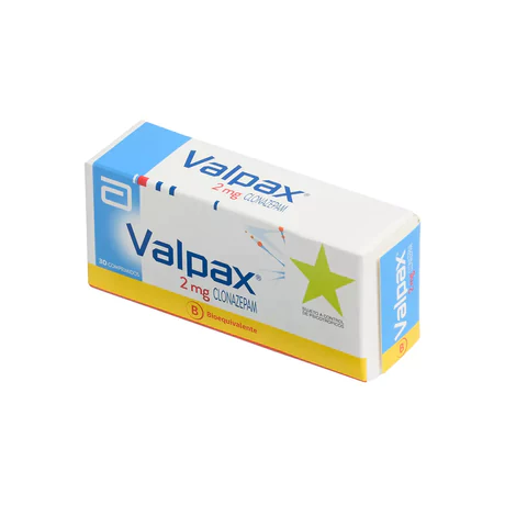 VALPAX (B) CLONAZEPAM 2MG 30 COMPRIMIDOS
