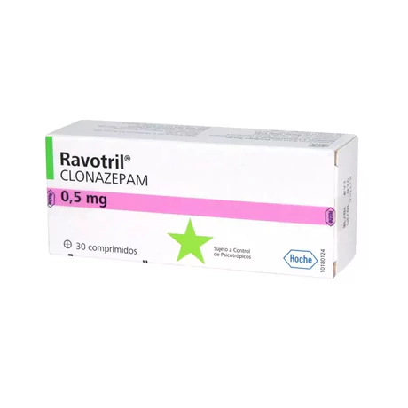 RAVOTRIL (R) CLONAZEPAM 0.5MG 30 COMPRIMIDOS