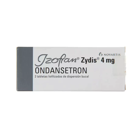 IZOFRAN ZYDIS ONDANSETRON 4MG 2 TABLETAS BUCODISPERSABLES