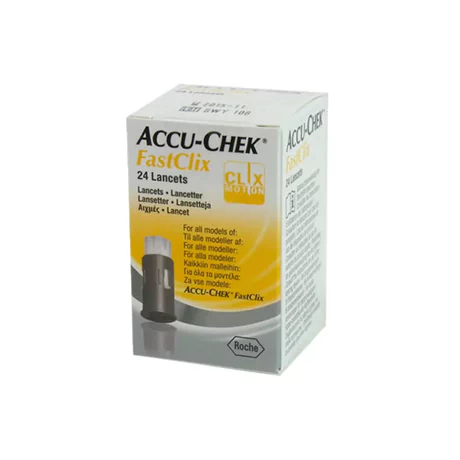 LANCETAS FASTCLIX PARA LA MEDICIÓN DE GLICEMIA 24 UNIDADES