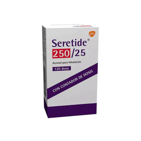 SERETIDE LF 250/25 FLUTICASONA / SALMETEROL INHALACION 120 DOSIS