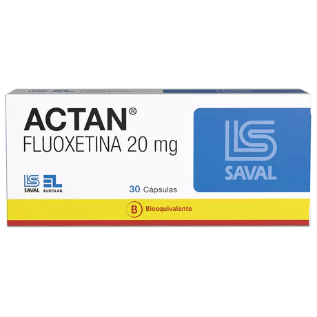 ACTAN (B) FLUOXETINA 20MG 30 CÁPSULAS