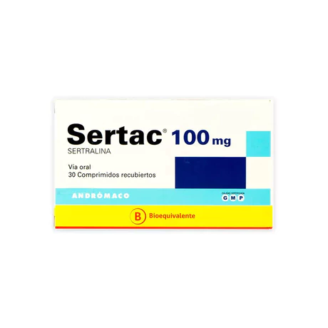 SERTAC (B) SERTRALINA 100MG 30 COMPRIMIDOS RECUBIERTOS