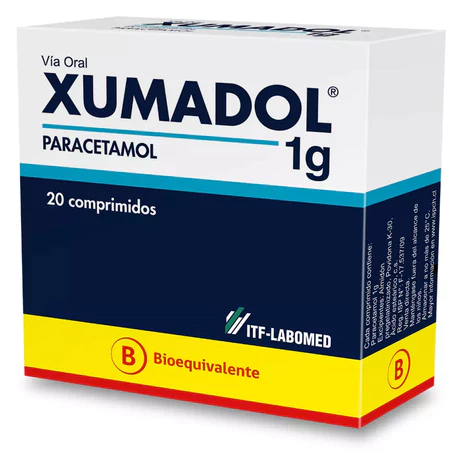 XUMADOL (B) PARACETAMOL 20 COMPRIMIDOS