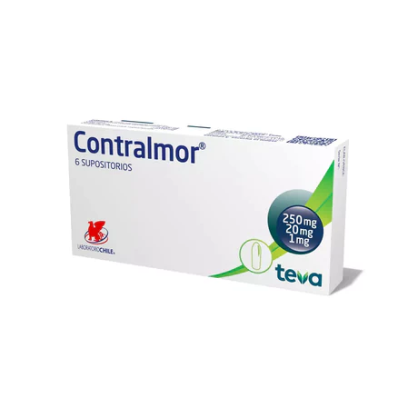CONTRALMOR 6 SUPOSITORIOS