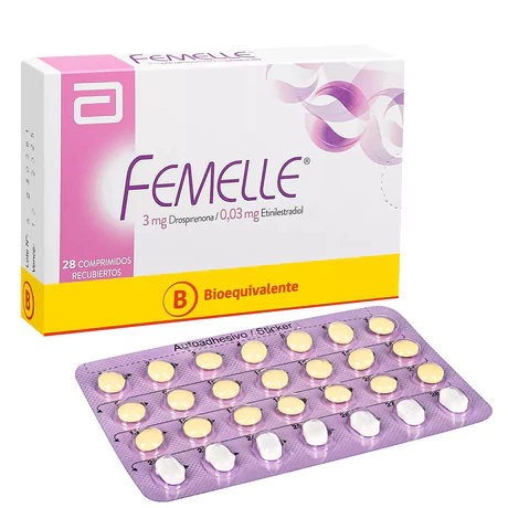 FEMELLE (B) DROSPIRENONA / ETINILESTRADIOL 28 COMPRIMIDOS RECUBIERTOS