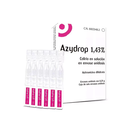 AZYDROP AZITROMICINA 1.45% SOLUCIÓN OFTÁLMICA 6 DOSIS