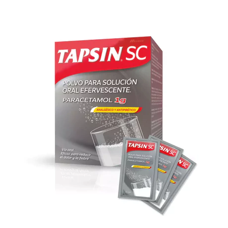 TAPSIN SC PARACETAMOL 1G POLVO ORAL EFERVESCENTE 20 SOBRES