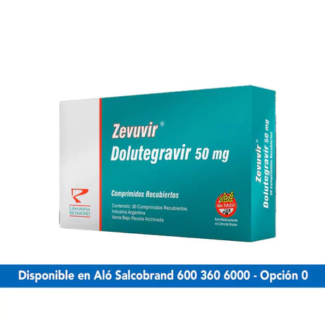 ZEVUVIR (B) DOLUTEGRAVIR 50MG 30 COMPRIMIDOS RECUBIERTOS