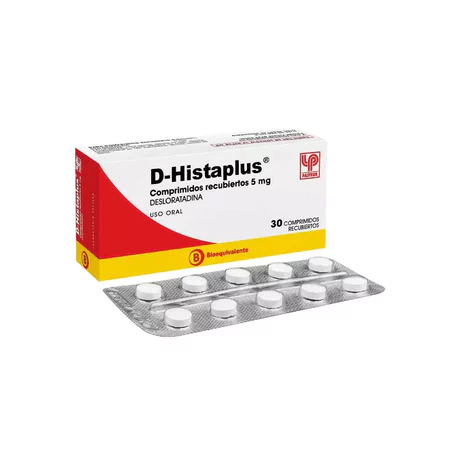 D-HISTAPLUS (B) DESLORATADINA 5MG 30 COMPRIMIDOS RECUBIERTOS