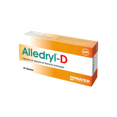 ALLEDRYL-D LORATADINA / PSEUDOEFEDRINA 5MG/120MG 20 CÁPSULAS PROLONGADAS
