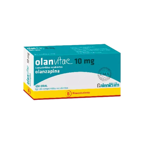 OLANVITAE (B) OLANZAPINA 10MG 28 COMPRIMIDOS RECUBIERTOS