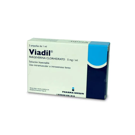 VIADIL PARGEVERINA 5MG INYECTABLE 2 AMPOLLAS